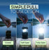 3 MalloMe LED Camping Lantern, Battery Powered Lanterns for Power Outages, Portable Hanging Collapsible Camping Lights