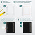 8" x 10" Black Plastic Access Panel, Service Shaft Door Panel for Plumbing, Electricity, Heating Access