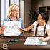 Scribbledo 11"x14” White Board, Mini Double Sided Dry Erase Board, Handheld Personal Whiteboards for Students, Small