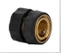 Camco Quick Hose Disconnect, 5/8" Brass and Steel, 1 Female & 3 Male Fittings, 4 Count, Automatic Shut-Off (20136)