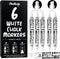 Chalkola 6 White Chalk Markers - Dual tip, Fine & Jumbo Tip
