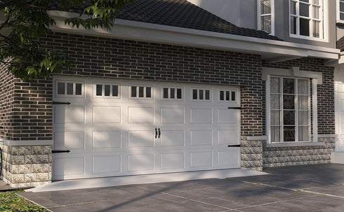 ZEKOO Garage Door Magnetic Decorative Hardware Kit, Set of 6 Faux Hinges and Handle for Garage Door Decoration.