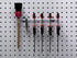Triton Products Multi-Ring Tool Holder Pegboard Hook, 9 Inch, Silver, 2 Count