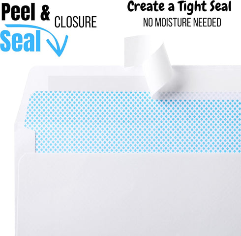 Mr. Pen- Security Envelopes #10, 50 Pack, Self Seal Business Envelopes, Peel and Seal Security Envelopes