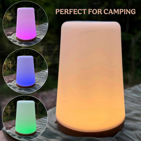 1 13-Color GlowLite - LED Night Light with Remote, Changing Ambiance Light for Living Room, Dining Table & Camping