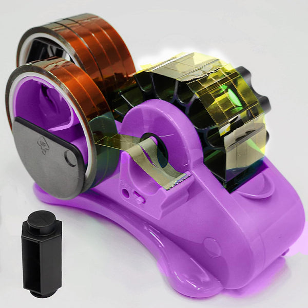 Purple Heat Tape Dispenser for Sublimation - Multiple Roll Cut Heat Tape Dispenser with 1" & 3" Core