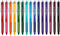 Vanstek 15 Colors Retractable Erasable Gel Pens, Fine Point 0.7mm, Premium Comfort Grip for School Supplies