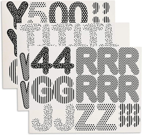 Juvale 144 Count Bulletin Board Alphabet Letters and Numbers