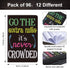 Inspirational Notepads - Mini Motivational Notebook, Small Pocket Journal Notepads, 12 Styles, 96 Pieces