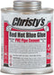 Christy's Red Hot Blue Glue PVC Cement, Medium Body, Very Fast Set, Low-VOC, 1 Pint (16 fl oz)