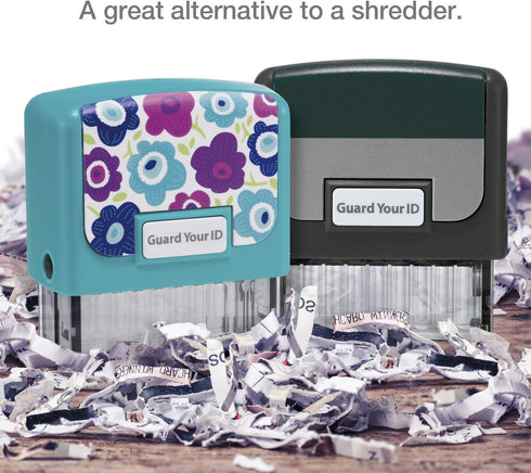 Identity Theft Prevention Confidential Security Stamp, 2.25” x 0.75" in Purple for Document Protection