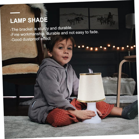 Versatile Clip Lampshade for Table, Wall & Floor Lamps - Soft Light Trim