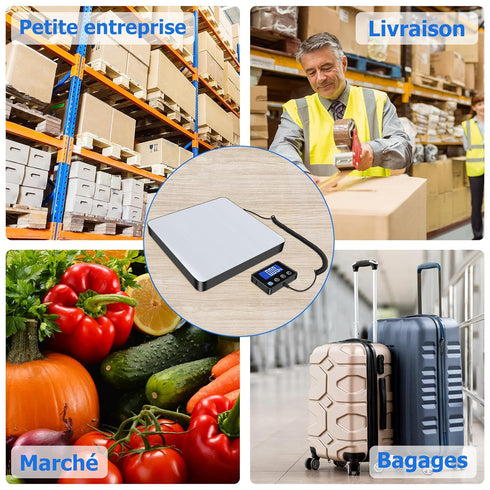Shipping Scale, 440 lbs/0.35oz High Accurate Digital Postal Scale for Small Business and Home Use