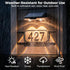 Mailbox 2 Pack, 3000/4500/6000K Flupuro Solar Lights Outdoor Waterproof House Number Light, Dusk to Dawn Address LED