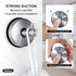 YOHOM 4Pcs Vacuum Suction Cup Hooks, Shower Towel Holder, Brushed Stainless Steel Kitchen Storage Organizer