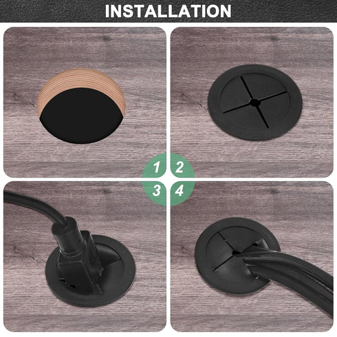 6-Pack Grommets 14mm Grommet Grommet Grommet M METERXITY Rubber for Wiring Desk Double-Sided Flexible Cable Cord Desk