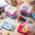 Suzile 25 Pcs Plastic Crayon Boxes with Snap Lids, Stackable Crayon Organizers for Art Crafts and Office Supplies