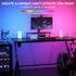 Touch Bedside Table Lamp, 3 Way Dimmable Small Lamp with RGB Mode for Bedroom, LED Lamp with Warm White Lights.