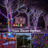 4 Pack 156FT 400LED 8 Joomer Solar Christmas Lights Outdoor, Total Lighting Modes Solar String Light Waterproof Fairy