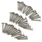 40 Piece Truss Head Screw Set, Marine Grade Stainless Steel, 10 x 1-1/4 Inches for Dock Bumper