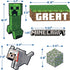 Eureka Minecraft Building A Great Year Classroom Bulletin Board Set, 33 Pieces for Teachers