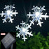 Solar Christmas String Lights Outdoor Waterproof, 30 LED 20Feet Snowflake Fairy Lights with 8 Lighting Modes for Garden