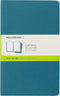 Moleskine Cahier Journal, Soft Cover, Large (5" x 8.25") Plain/Blank, Brisk Blue, 80 Pages (Set of 3)