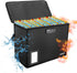 ELOBOON Fireproof & Water-Resistant Comic Book Storage Box with Lock and Label Window, Moistureproof Short Box Holds