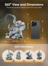 Brightown Solar-Elephant-Garden-Decor-Statue with Succulent & Watering LED Lights, Waterproof Outdoor Decor for Patio