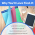 Find It File Folder Notepad, Pack of 12-9.5 x 12.5 Inch Notebook Organizer Folders for Filing and Document Organization