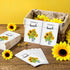 Fumete 100 Pcs Thank You Sunflower Seed Packets - Wildflower Seed Packets for Appreciation Gifts, No Seeds