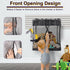 Large Mesh Slatwall Baskets 2 Sets, 16x16x12 Inch with 4 Hooks, 48L Mounted Hanging Baskets for Shop Garage Gym