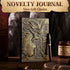 Pajean Dragon Journal, Embossed Leather Antique Dragon Notebook with Pen, Lined Paper, A5 (Bronze)