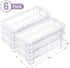 6 Pack, Mr. Pen- Clear Pencil Boxes, Snap-Tight Lid, Crayon Box, Plastic