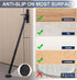 LAIDER HEROS 1.25Inch Door(1 Pack,Black) Door Security Bar, Diameter Heavy Duty Security Bar with Large Rubber Base