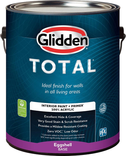 1 Glidden Total gal. Carrot Cake/Orange Flat Interior Paint with Primer