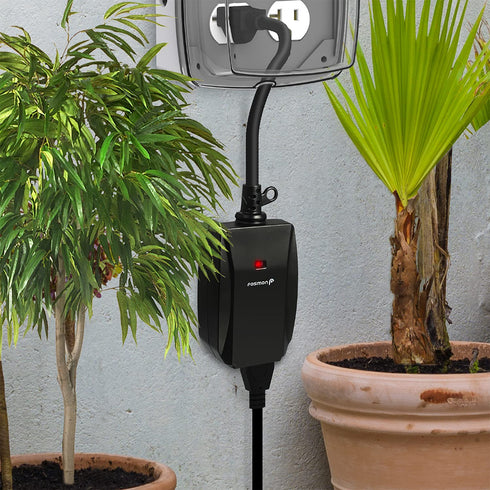 Fosmon WavePoint Wireless Remote Control Outdoor Electrical Outlet Switch, Weatherproof Heavy Duty
