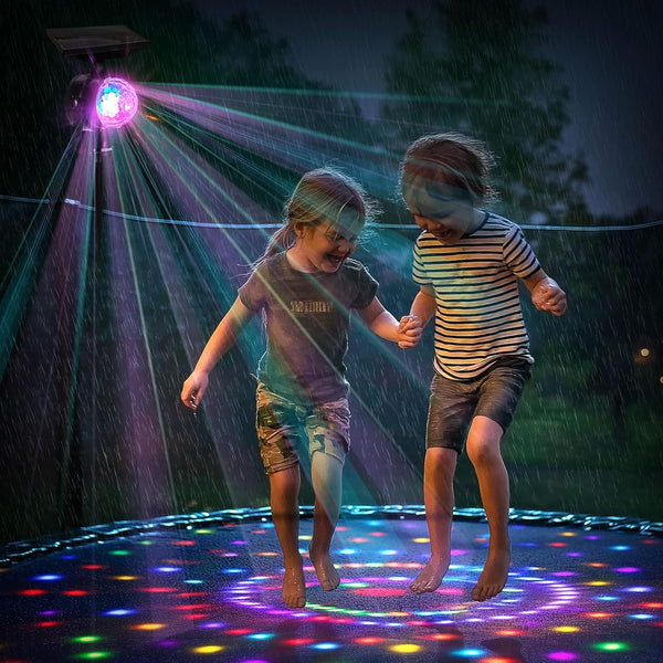 OTDRMETA Trampoline Led Lights, Trampoline Lights Solar Powered Outdoor Waterproof Accessories, 3 Modes,