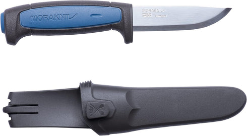 Morakniv Craftline Pro S Allround Fixed-Blade Knife - 3.6 Inch Stainless Steel Blade with Combi-Sheath