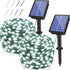 2 Pack Solar String Lights Total 480LED 158FT, IP67 Waterproof Solar Lights