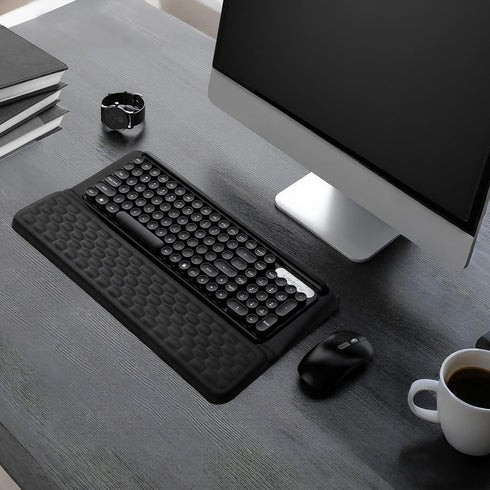 Starvortex 43cm Computer Keyboard Stand with Wrist Rest, Ergonomic Keyboard Pad with Wrist Support, Keyboard Riser