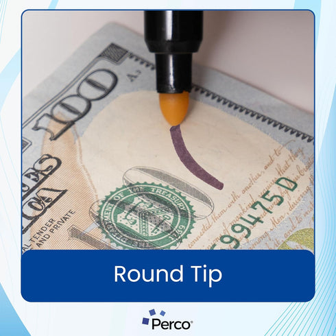 Perco Counterfeit Money Detector Pen - Easy to Use and Reliable Universal Currency Fake Bill Checker