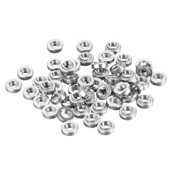 uxcell #8-32 x 0.14-Inch Stainless Steel Rivet Nut Round Head Self-Clinching Nuts, 100pcs