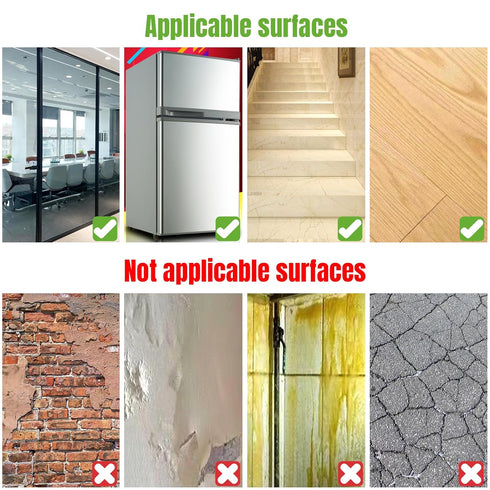 Double Sided Tape Heavy Duty, Nano Tape, Clear Adhesive Strips for Picture Hanging, Removable Wall Tape, 10FT