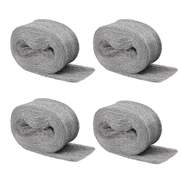 Steel Wool for Mice Control, 4 Pack of 3.1"x13 Ft Gap Filler for House & Garage, Keep Mice Away from Holes