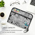 Funny Zebra Sunglasses Expanding File Folder, Black White Zebra Print, A4 Letter Size, Portable Document Organizer