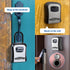 Key Lock Box With Retractable Key Tether - Fixed in the Lock Box to Prevent Carrying the Key After Entering