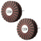 Rocaris 2 Pack Abrasive Flap Wheel - 120# Nylon Sanding Wheel Brush with 1/4 Inch Shank for Woodworking Polishing