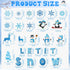 Pasimy 25 Pcs Winter Bulletin Board Set, Christmas Classroom Decorations Snowflake Penguins Snowman Paper Cutouts.