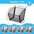 4 Pack Metal Wire Pegboard Baskets, Hanging Wall Mount Storage Bins, Pegboard Containers for Office Workshop Organizing
